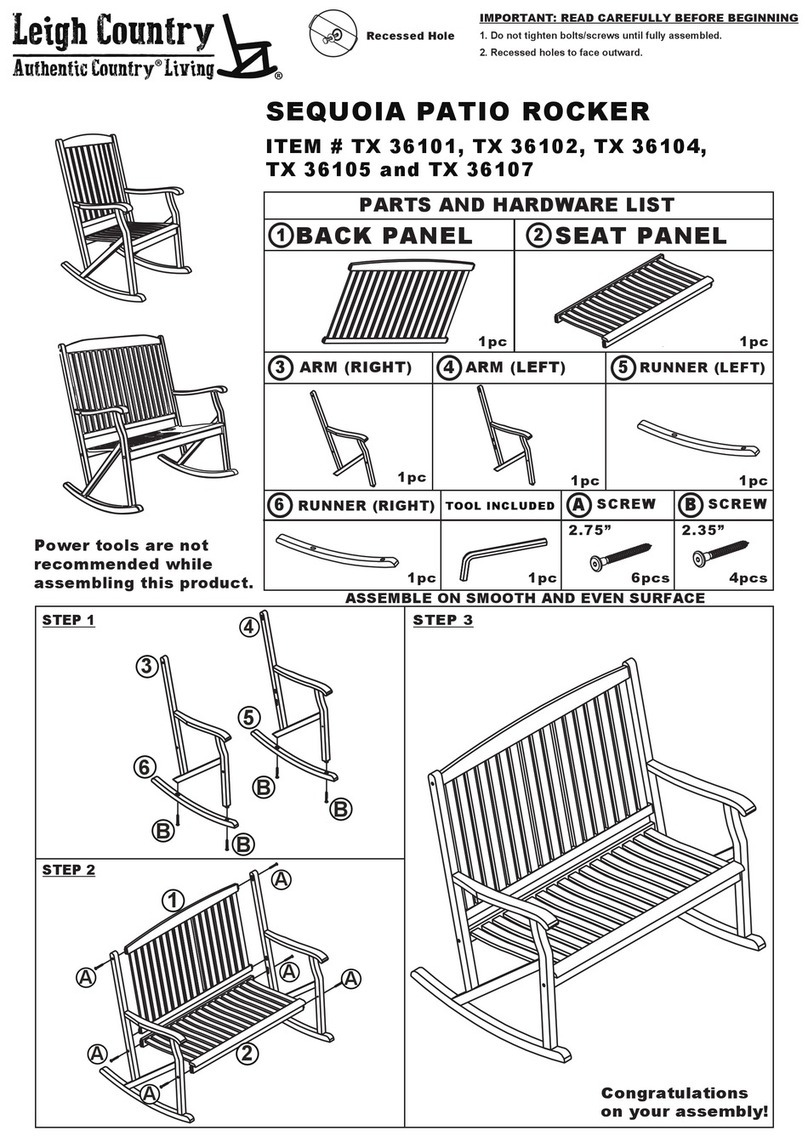 Leigh Country TX 36101 Assembly instructions