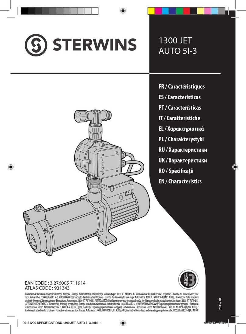 STERWINS 1300 JET AUTO 5I-3 User manual STERWINS 1300 JET AUTO 5I-3 User manual