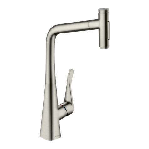 Hans Grohe Metris Select Prep 14848 1 Series Installation/User Instructions/Warranty Hans Grohe Metris Select Prep 14848 1 Series Installation/User Instructions/Warranty