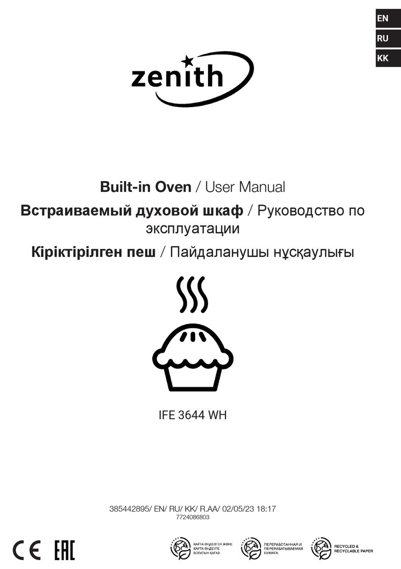 Zenith IFE 3644 WH user manual