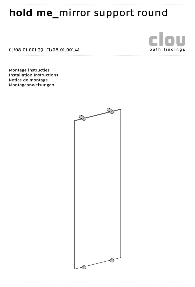 Clou hold me CL/08.01.001.29 User manual