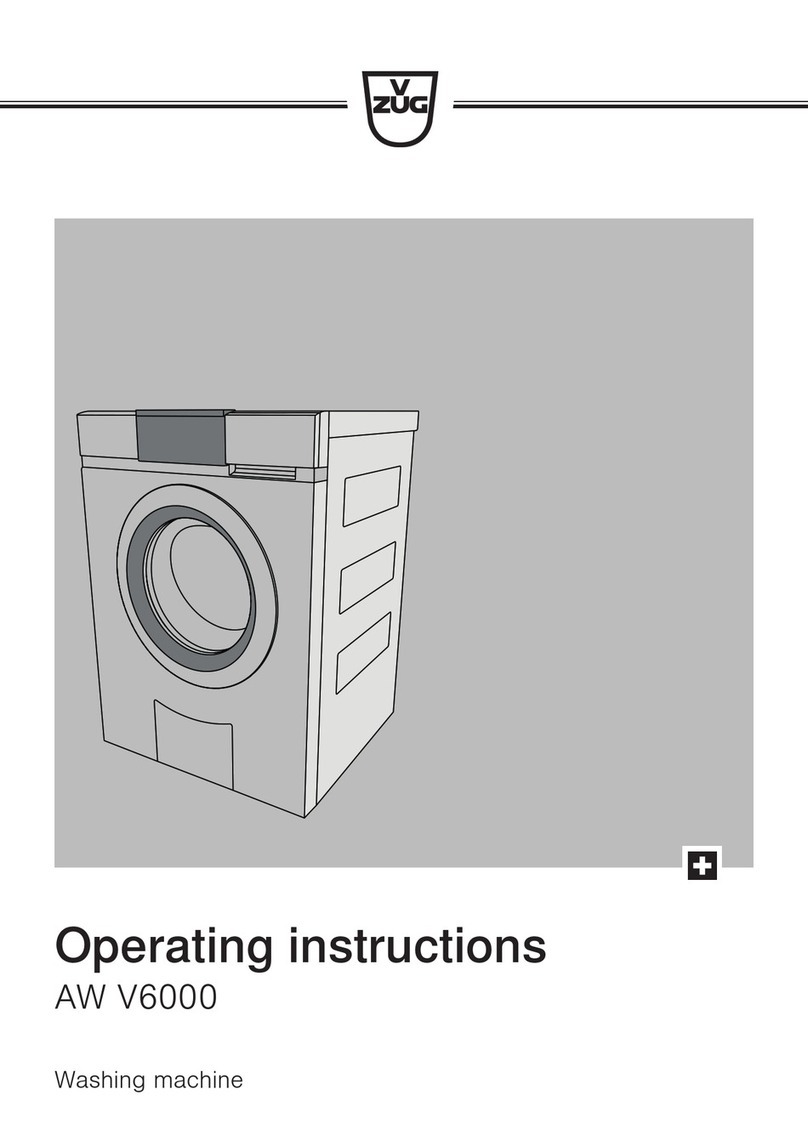 V-ZUG AW V6000 User manual