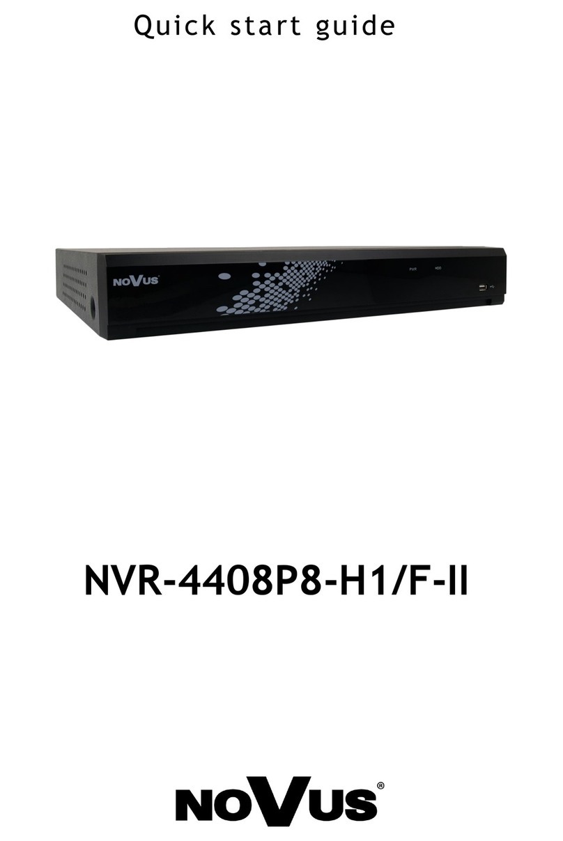 Novus NVR-4408P8-H1/F-II User manual
