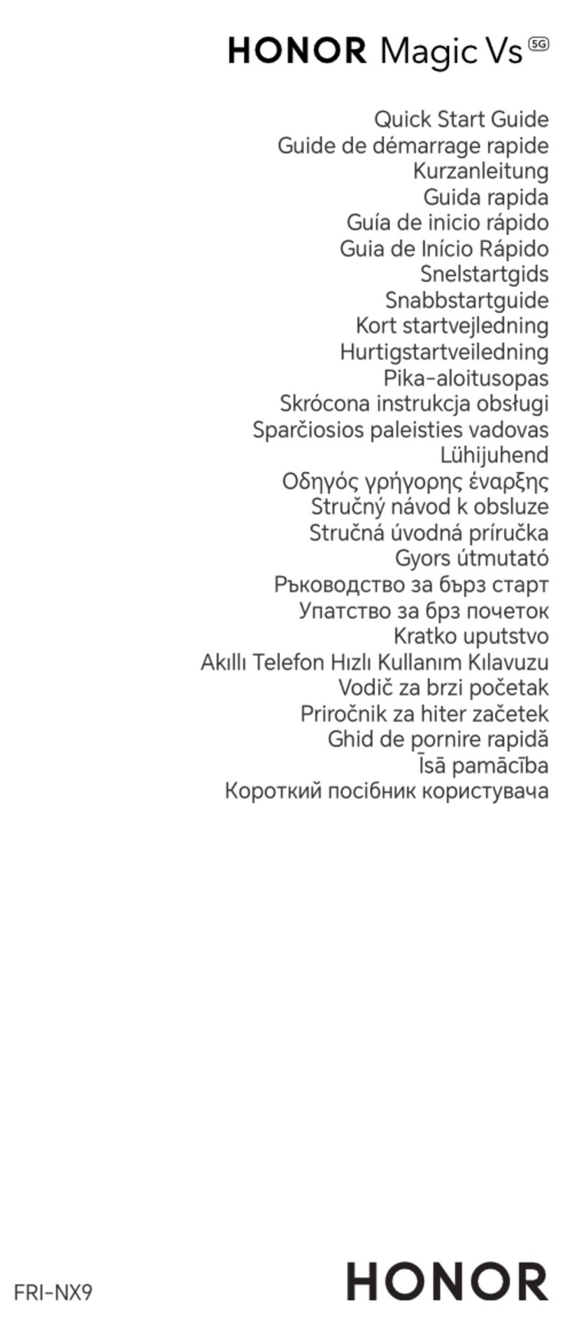 honor Magic Vs User manual