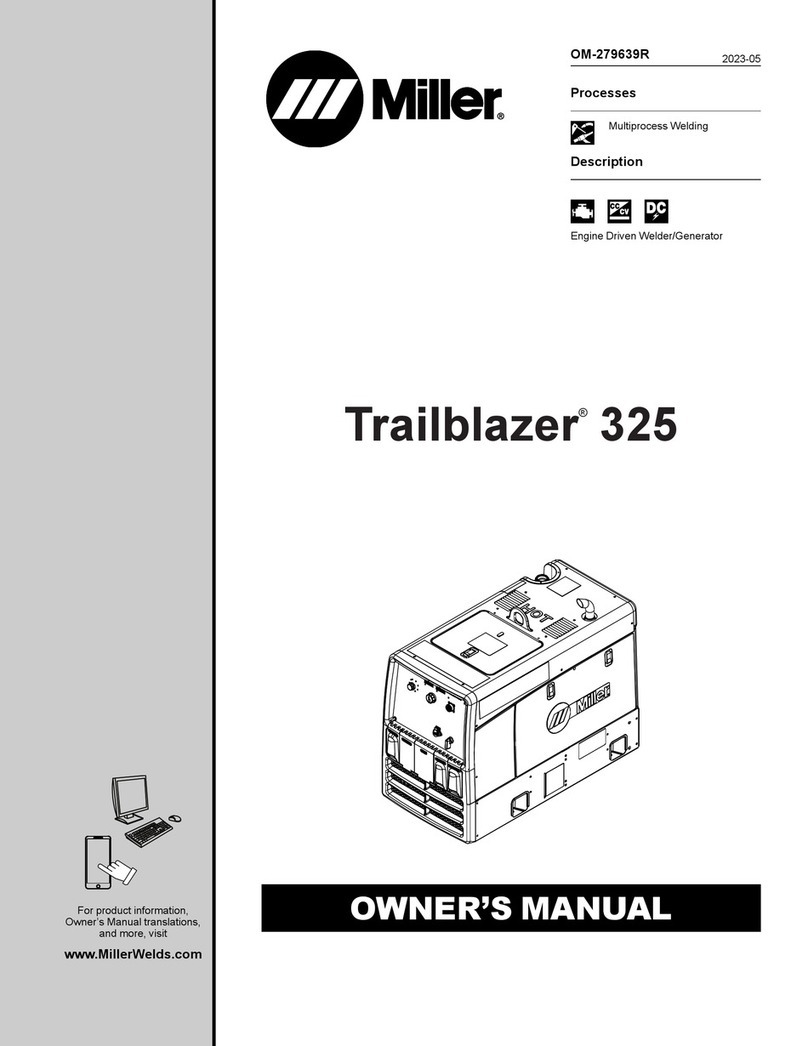 Miller Trailblazer 325 User manual