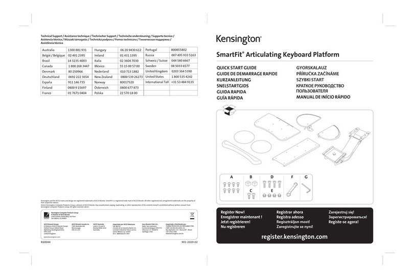 Kensington SmartFit K60044 User manual