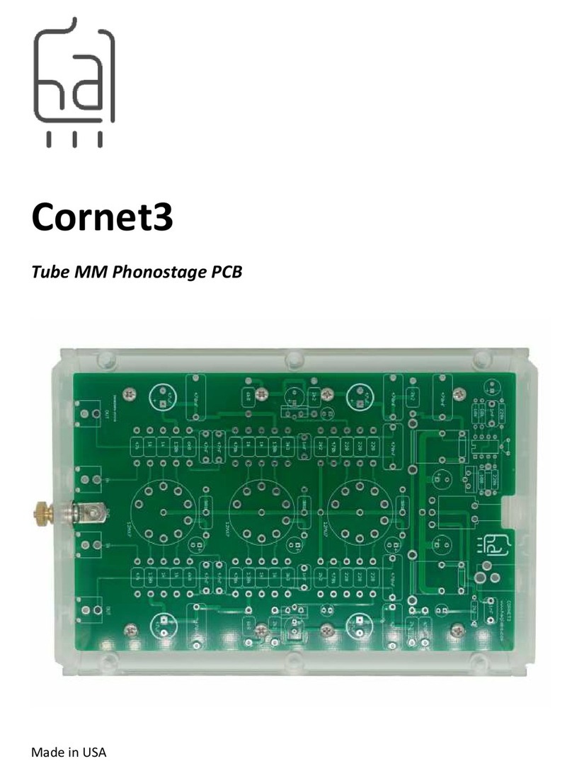 Hagerman Audio Labs Cornet3 instruction manual
