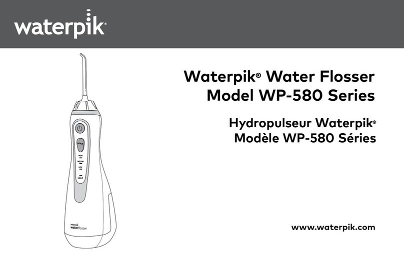 Waterpik Cordless Advanced 2.0 WP-580 Series User manual