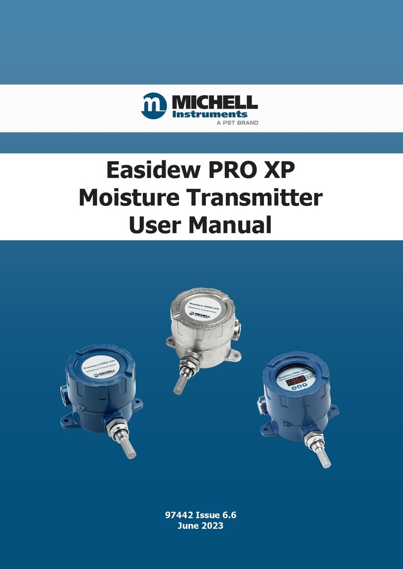 PST MICHELL Instruments Easidew PRO XP user manual