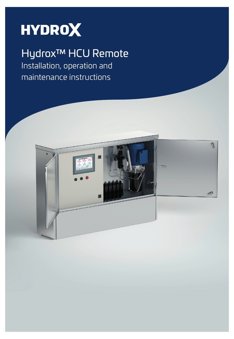 Vexve Hydrox HCU Remote Installation, operation and maintenance instructions