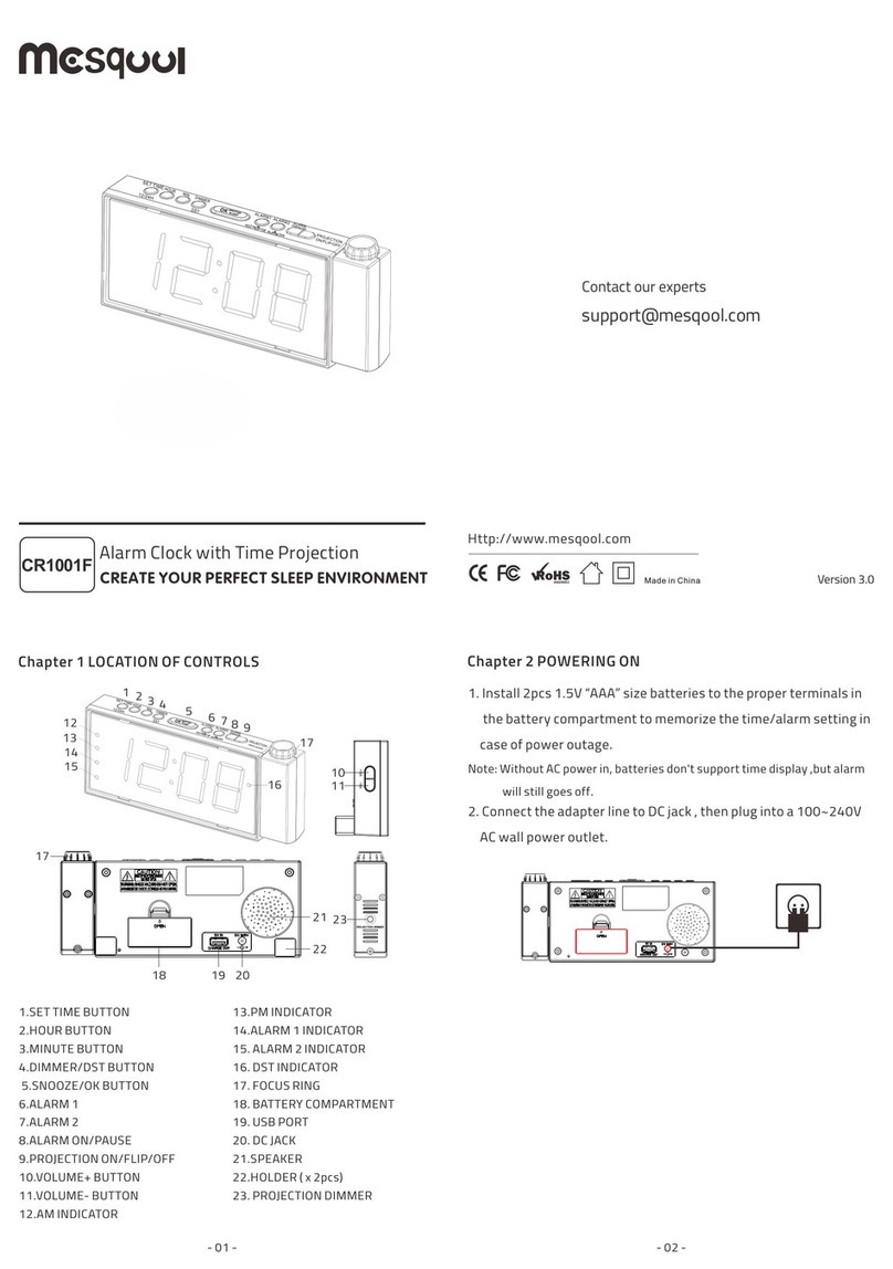 Mesqool CR1001F manual