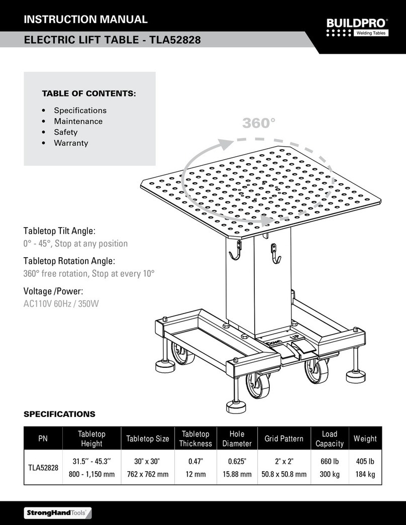 StrongHandTool BUILDPRO TLA52828 instruction manual