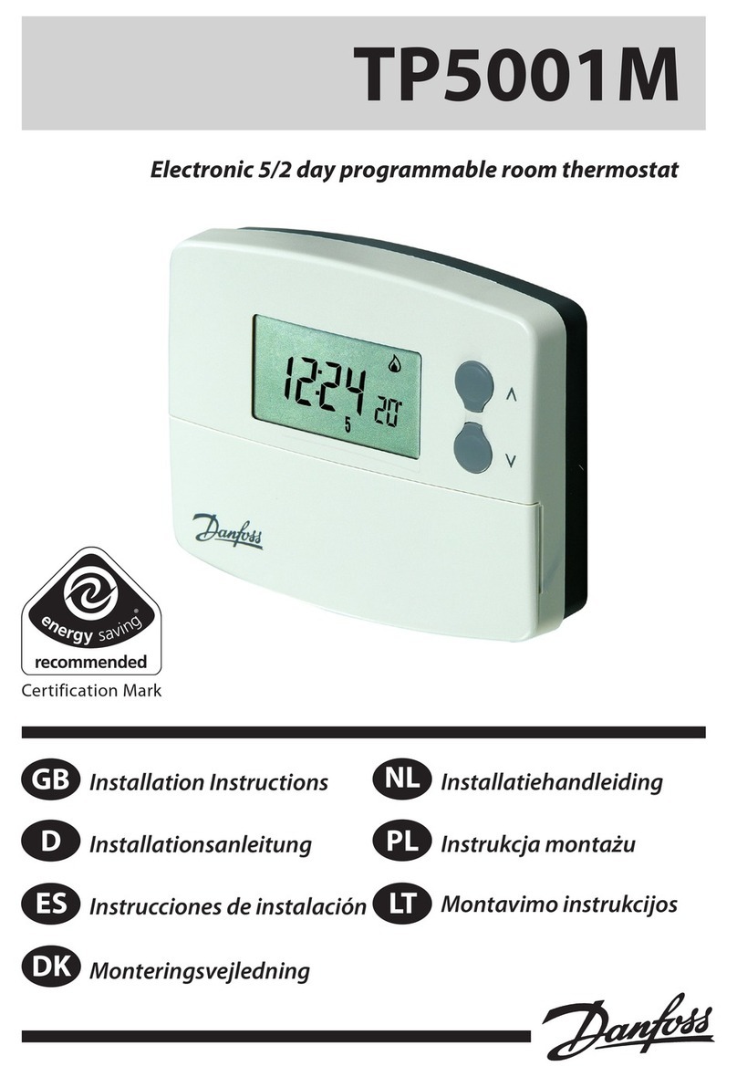 Danfoss TP5001M installation instructions