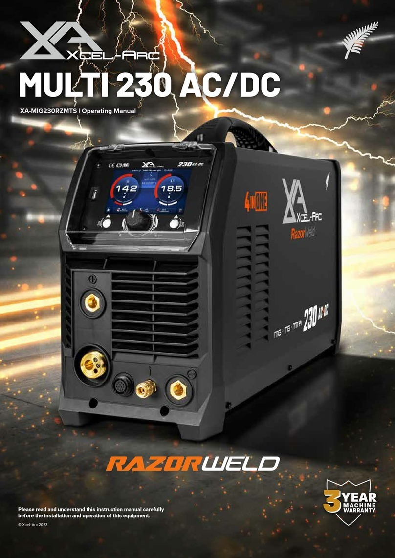 Razorweld Xcel-Arc MULTI 230 AC/DC operating manual