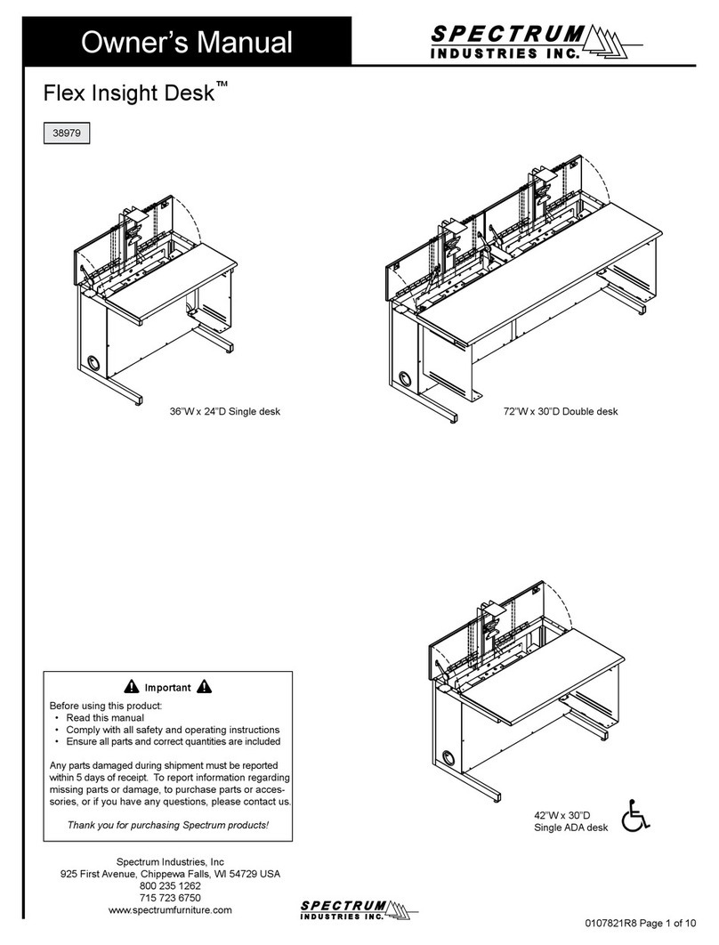Spectrum Industries Flex Insight Desk 38979 User manual