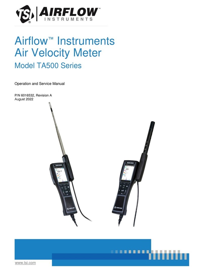 TSI Instruments Airflow TA500 Series Operation manual