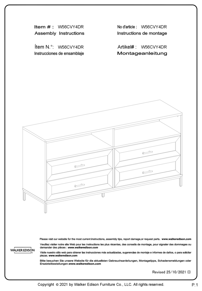 Walker Edison W56CVY4DR User manual