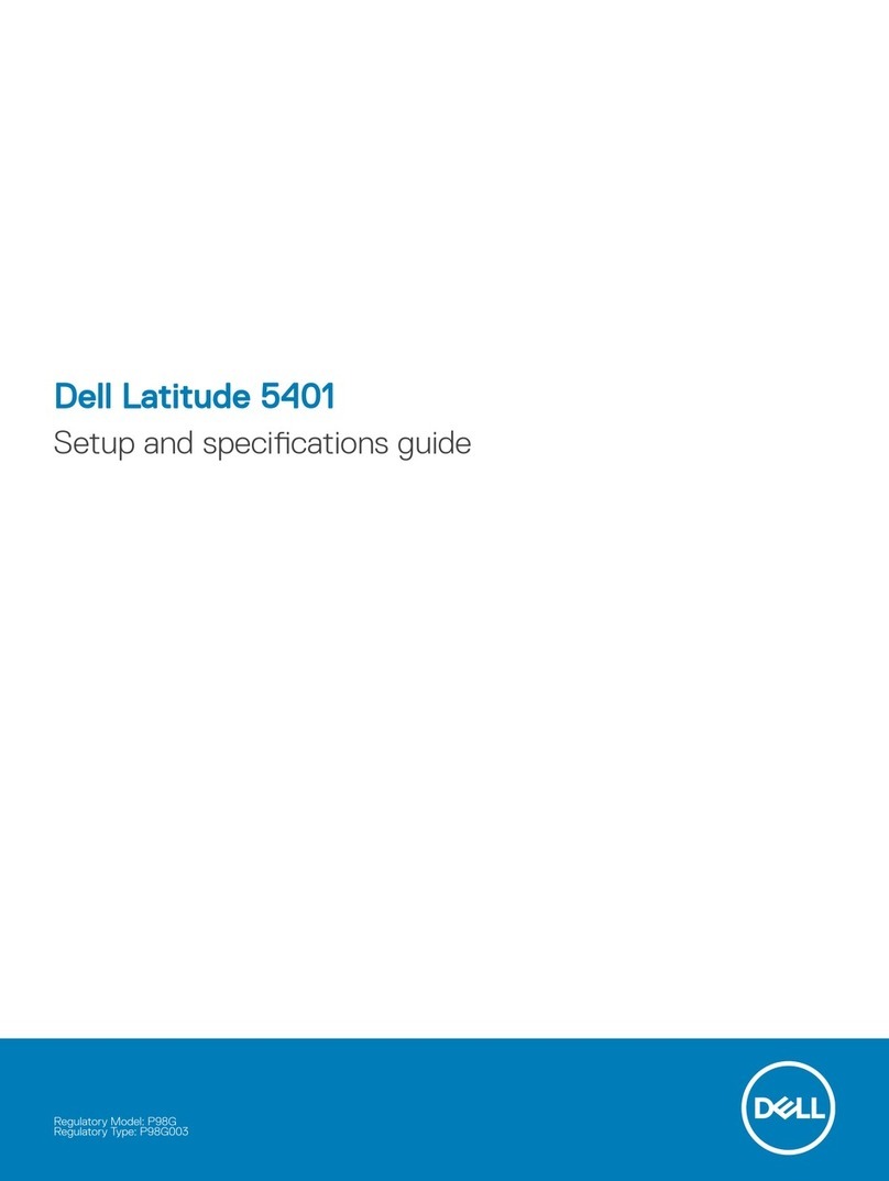 Dell Latitude 5401 Setup and specifications guide