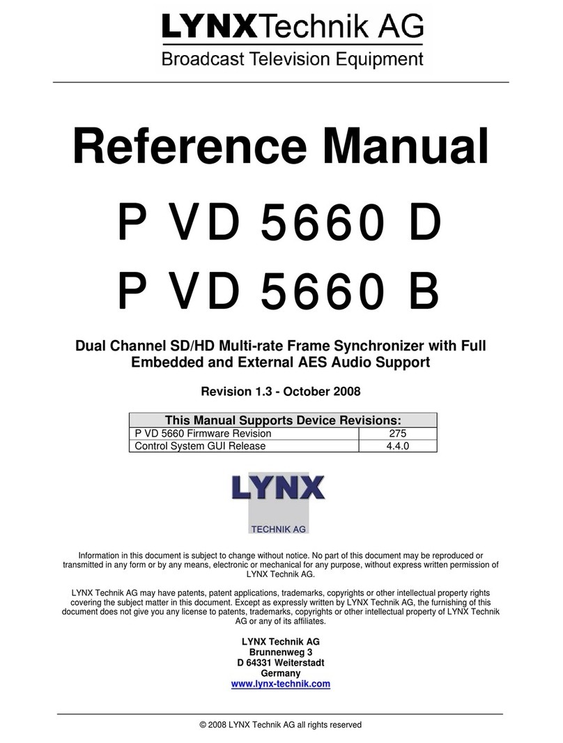 Lynx P VD 5660 D User manual