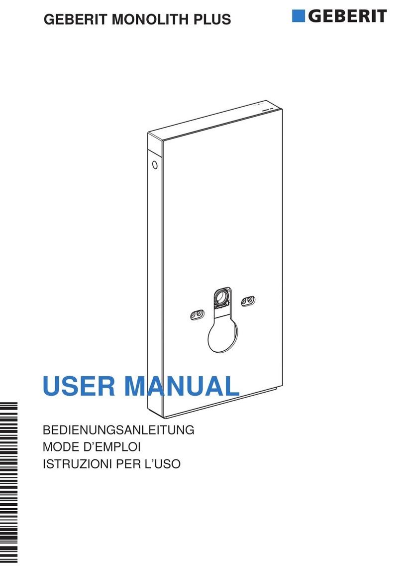 Geberit MONOLITH PLUS 131233SI5 user manual Geberit MONOLITH PLUS 131233SI5 user manual