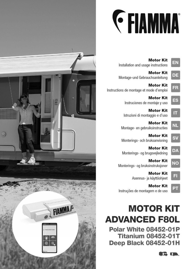 Fiamma 08452-01P Installation and usage instructions