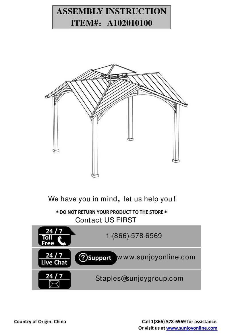 Sunjoy A102010100 User manual