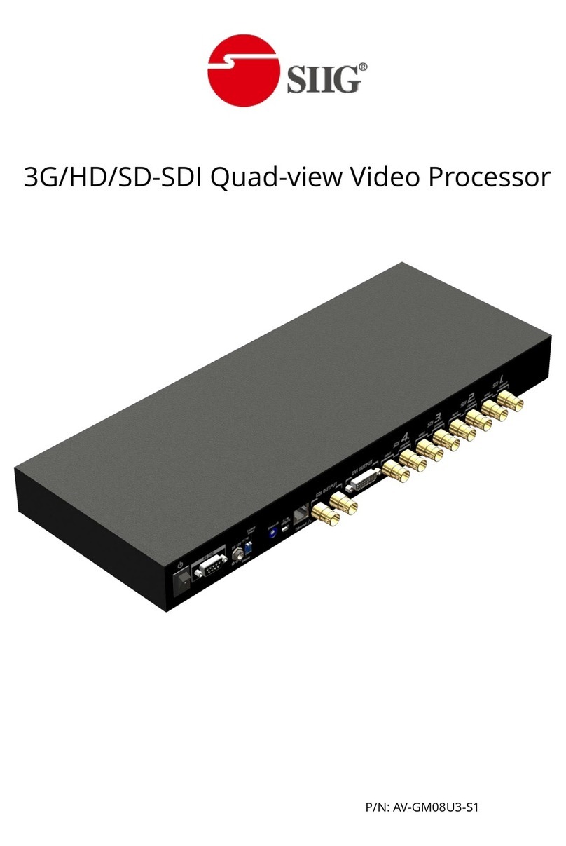 SIIG AV-GM08U3-S1 manual