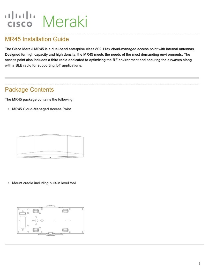 Cisco Meraki MR45 User manual