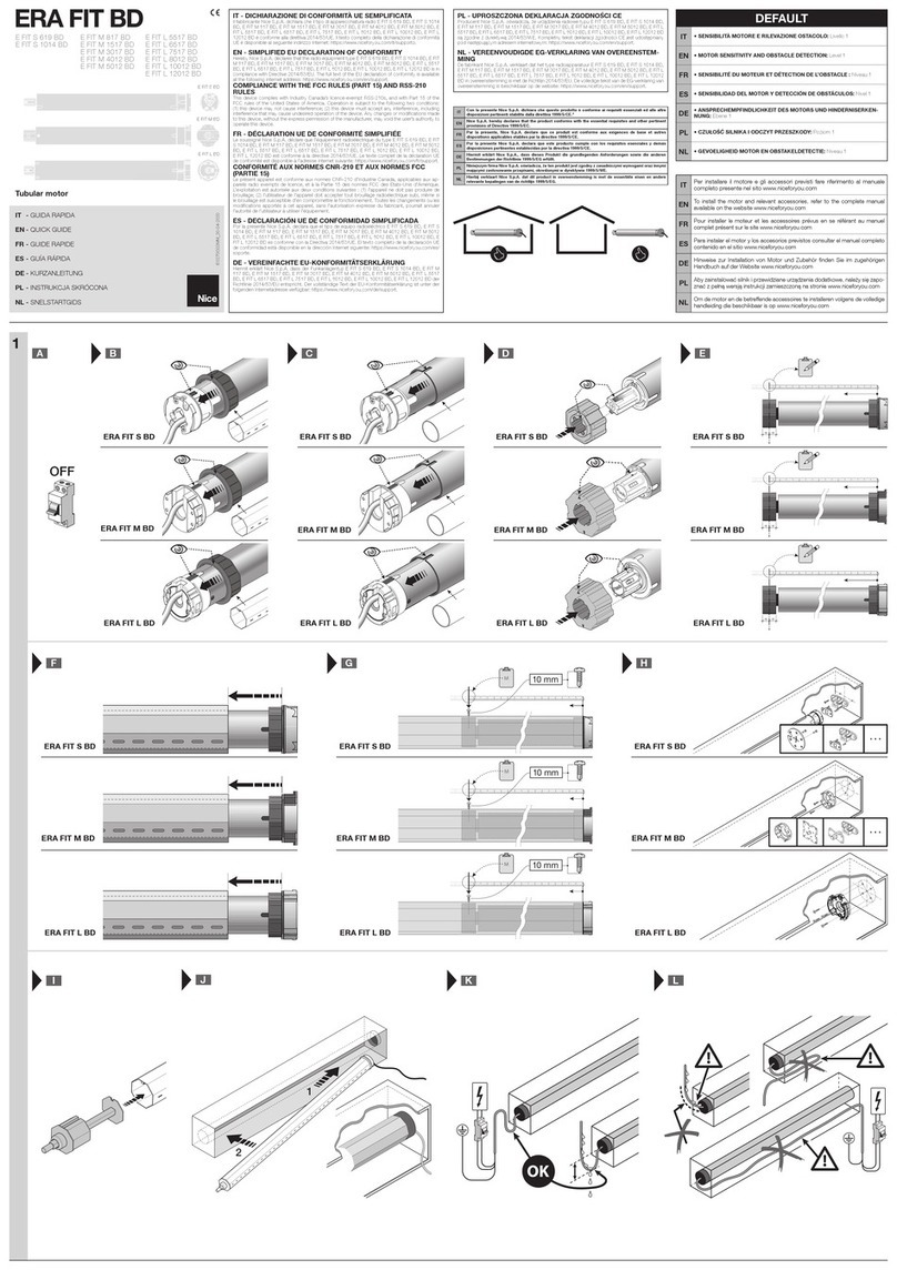 Nice E FIT S 619 BD quick guide