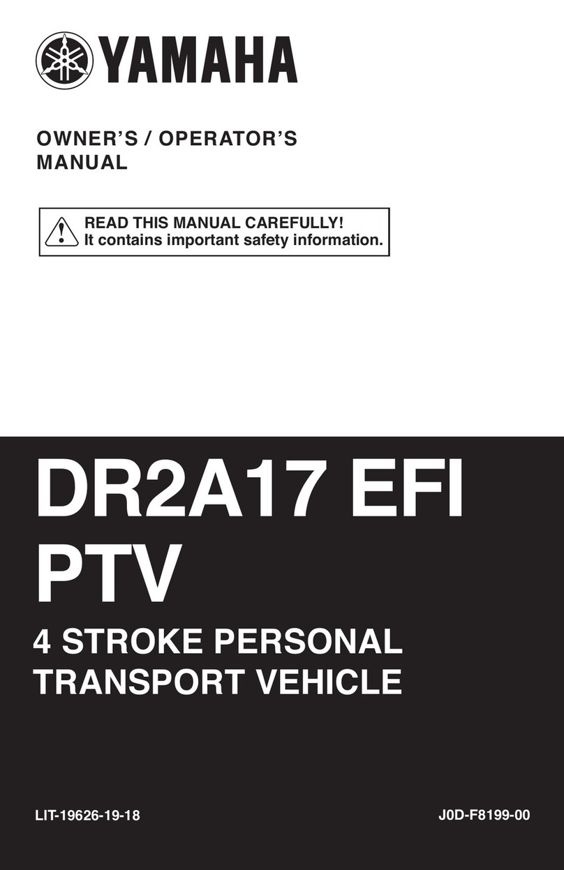 Yamaha DR2A17 EFI PTV Operator's manual