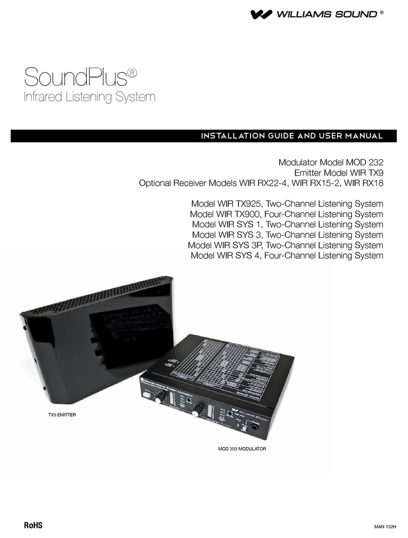 Williams Sound SoundPlus MOD 232 Assembly instructions