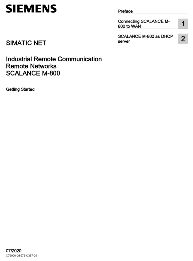 Siemens SIMATIC NET SCALANCE M-800 User manual