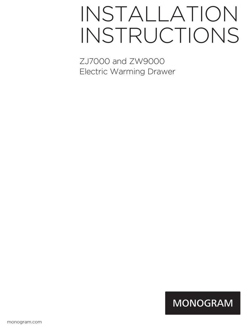 Monogram ZJ7000SJSS installation instructions