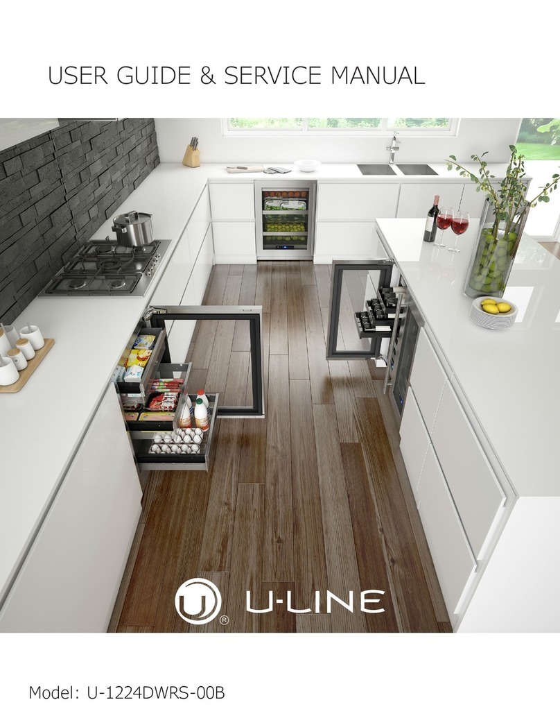 U-Line U-1224DWRS-00B Installation manual