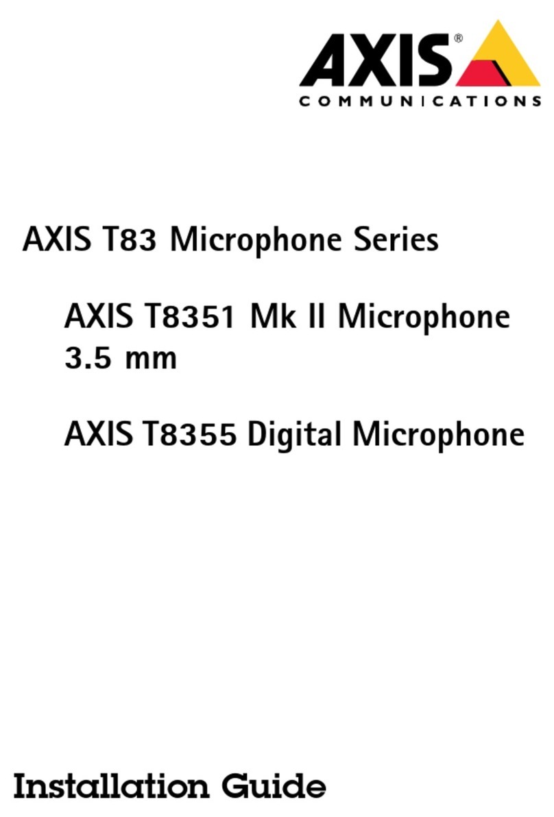 Axis T83 Series User manual