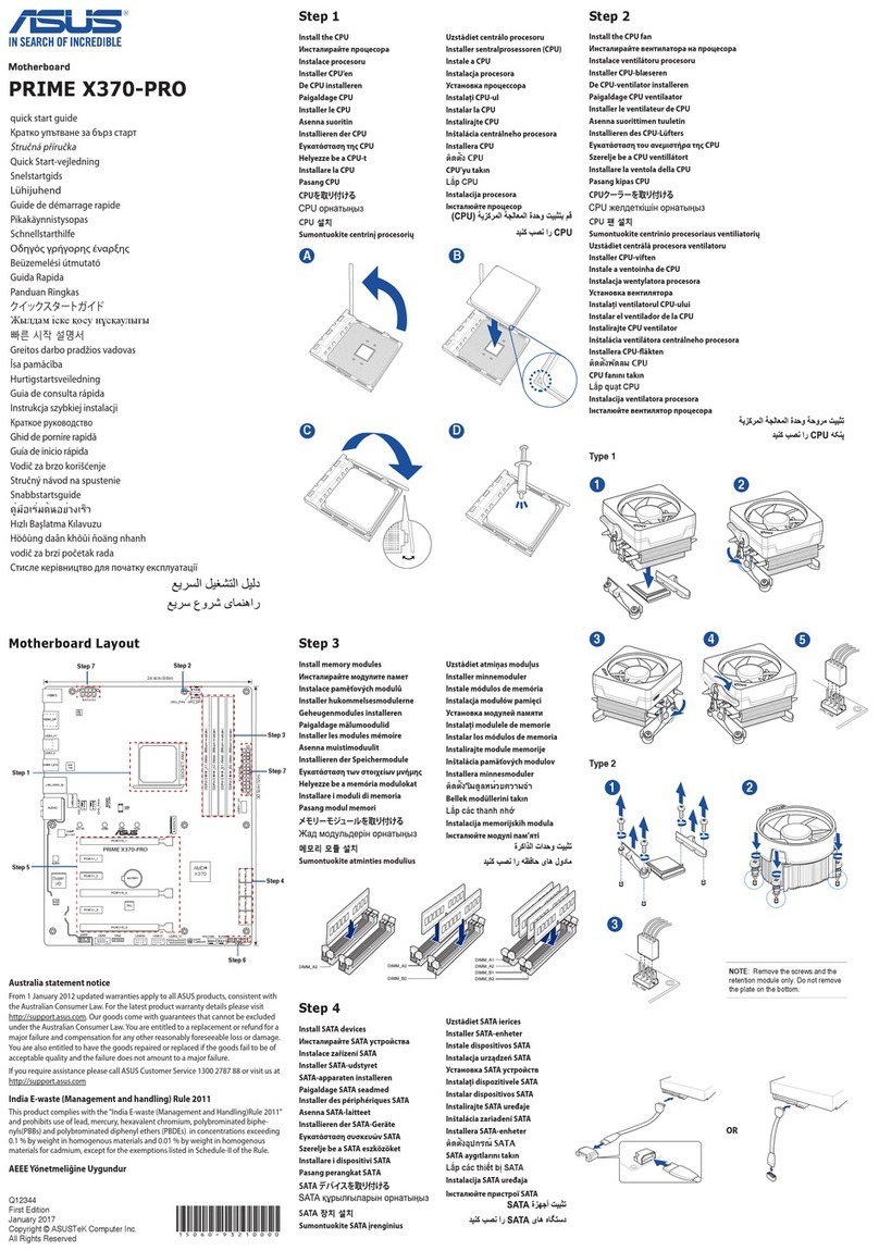 Asus PRIME X370-PRO User manual