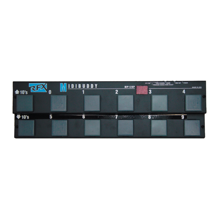 RFX MIDIBUDDY MP128 user manual