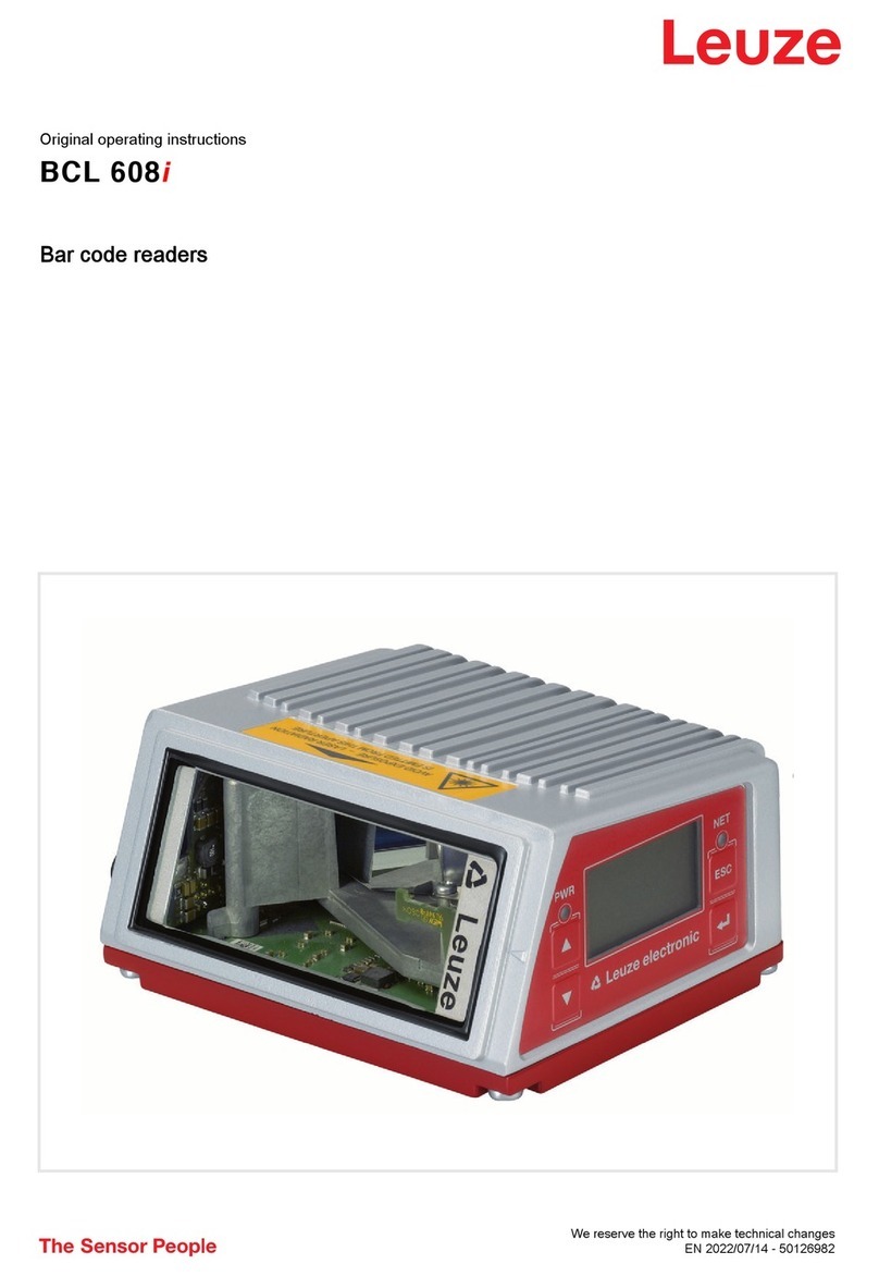 Leuze BCL 608i SM 102 User manual Leuze BCL 608i SM 102 User manual