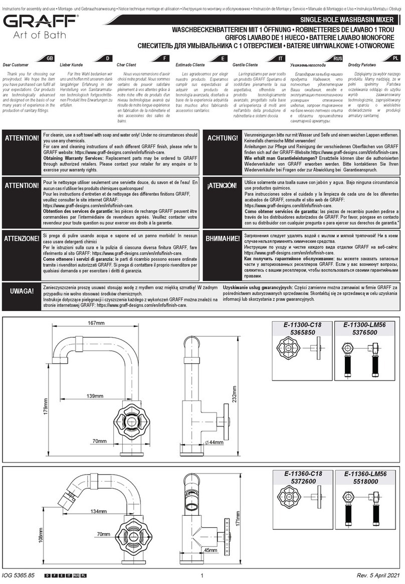 Graff E-11460-LM57 Operator's manual