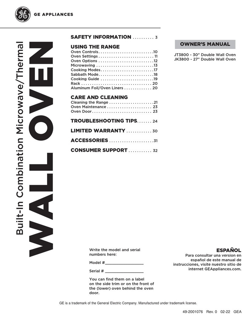 GE JK3800DHBB owner's manual
