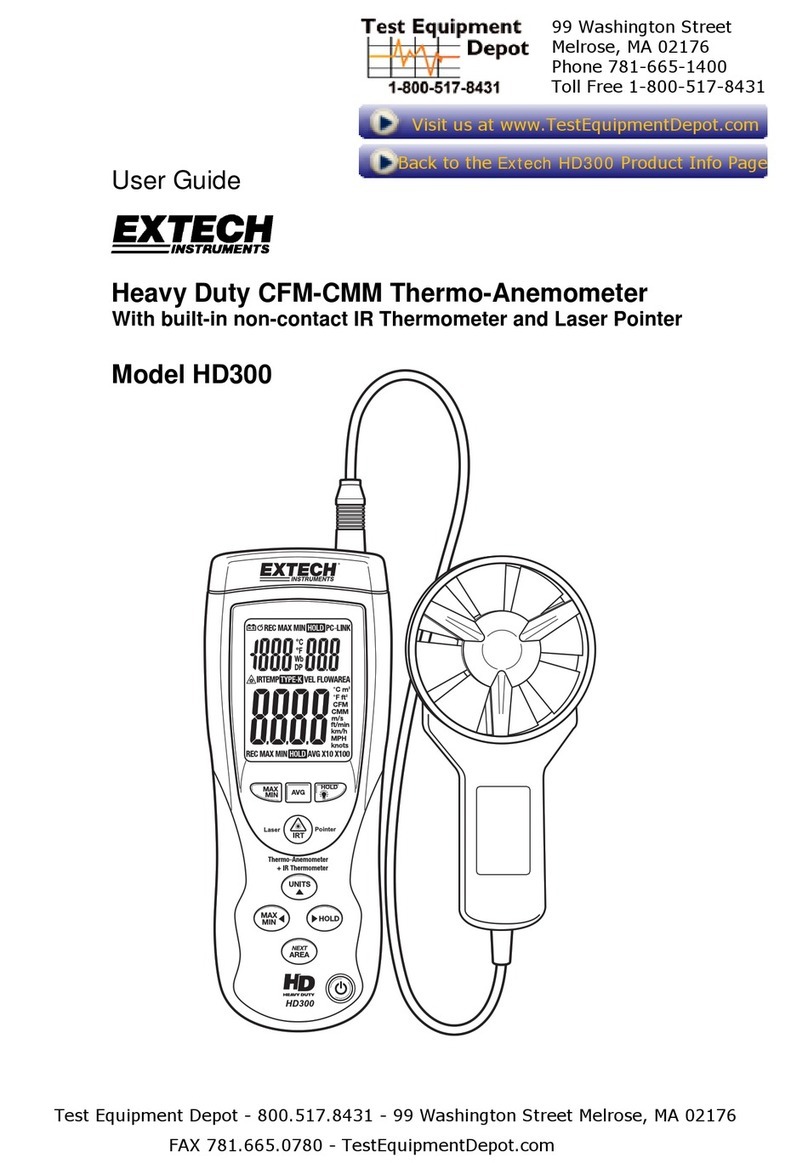 Extech Instruments HD300-NISTL User manual