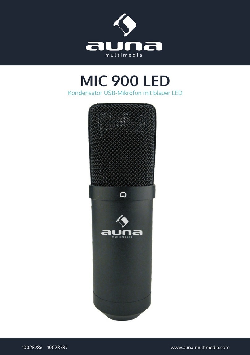 auna multimedia MIC 900 LED manual