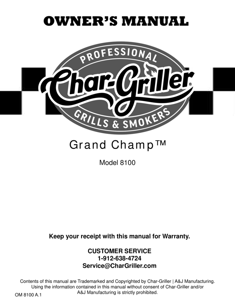 Char-Griller Grand Champ 8100 owner's manual