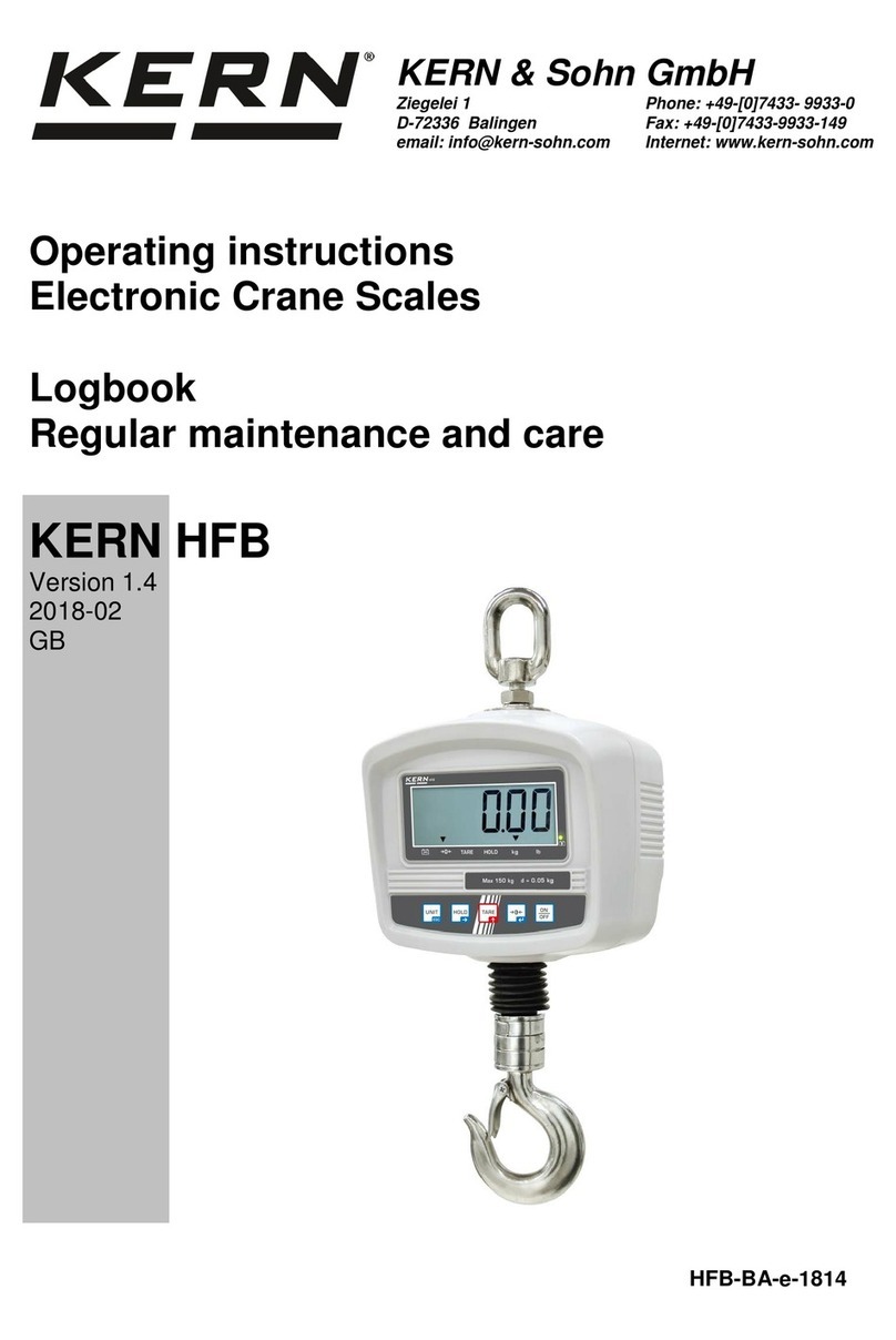 KERN HFB 300K100 operating instructions