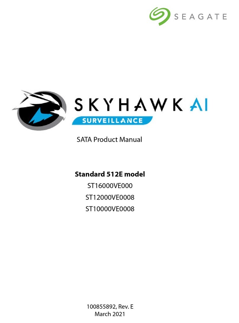 Seagate SKYHAWK AI Standard 512E ST16000VE000 User manual