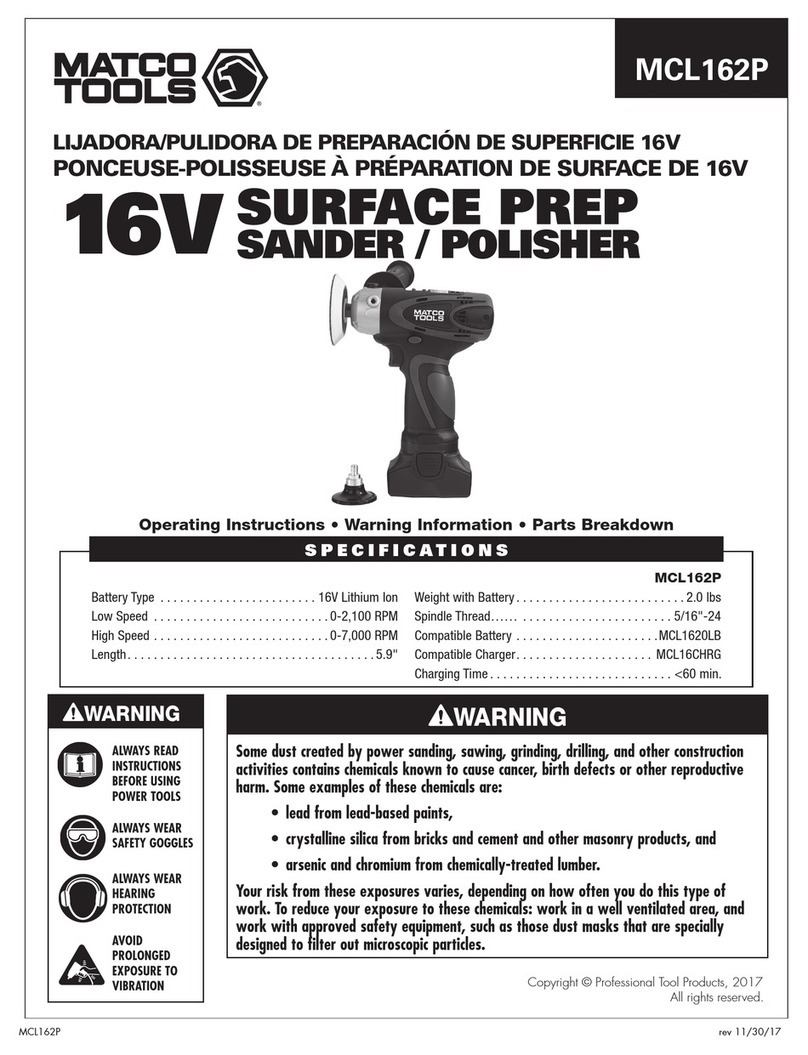 Matco Tools MCL162P User manual