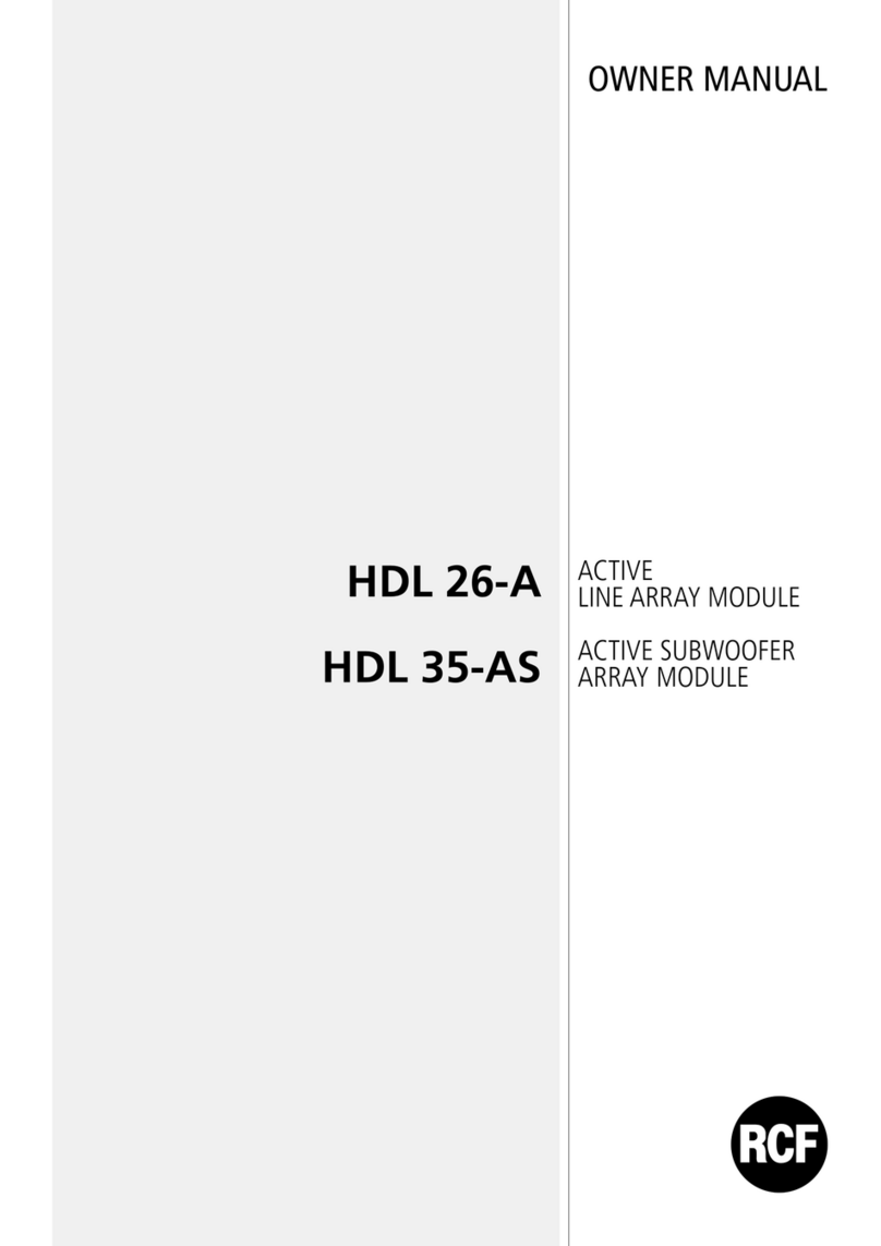 RCF HDL 26-A User manual