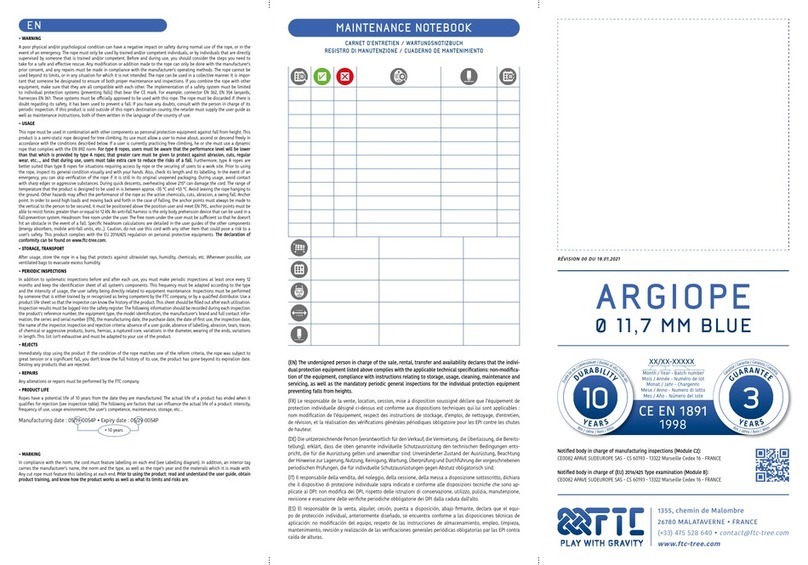 FTC ARGIOPE instruction manual