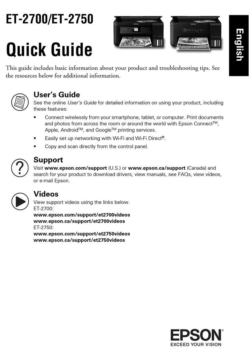 Epson Expression ET-2700 EcoTank User manual