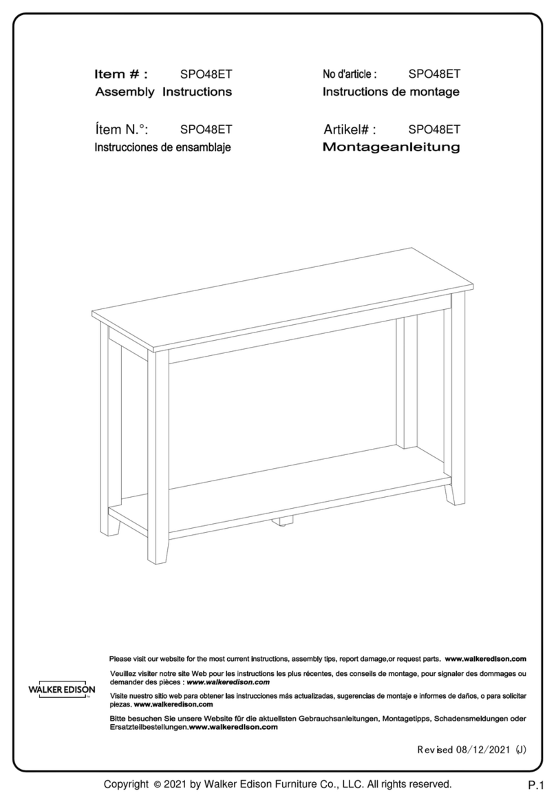 Walker Edison SPO48ET User manual Walker Edison SPO48ET User manual